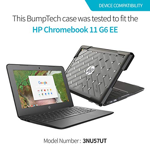 Gumdrop SlimTech Case Fits HP Chromebook 11.6" G6 Education Edition. Designed for K-12 Students, Teachers and Classrooms – Drop Tested, Rugged, Shockproof Bumpers, Reliable Device Protection – Black - Thumbnail 2