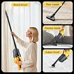Aspirateur sans fil pour Dewalt 20V Batterie, 500W Aspirateur portatif avec filtre lavable, aspirateur de bâton portable pour plancher carpet maison de cheveux de bois franc pour animaux de compagnie (batterie non incluse)
