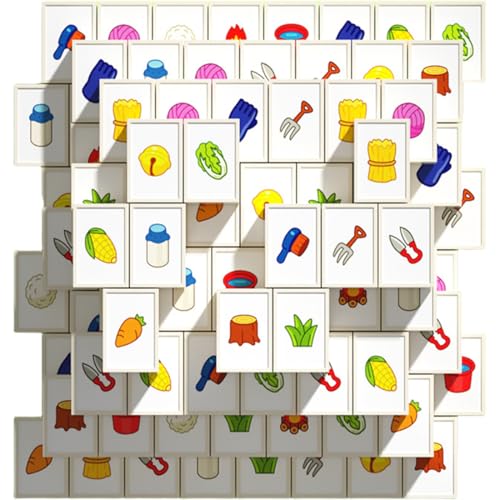 110 Blöcke Seaside Escape Spiel, Seaside Escape Game Blocks Mahjong, Escape-Spiel Geeignet Für Partyspiele, Geburtstagsfeiern, Tägliche Unterhaltung