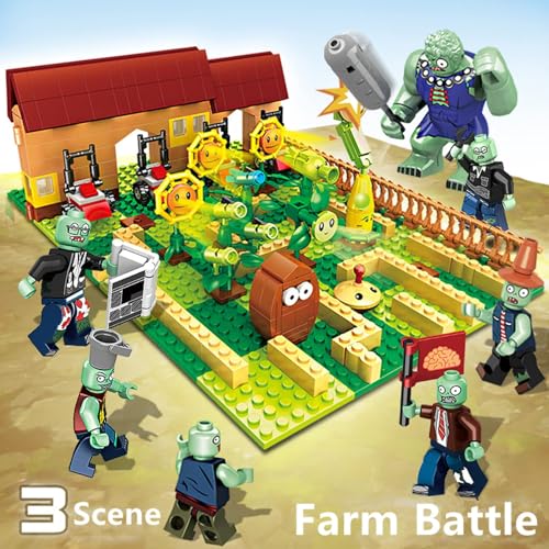 JHESAO Plants and Zombies PVZ Toys Assembly Action Figures PVZ Assemblable Toys Set 1 2 Series Great Gifts for Kids and Fans,Birthday and Christmas Party New by JHESAO - Image 4