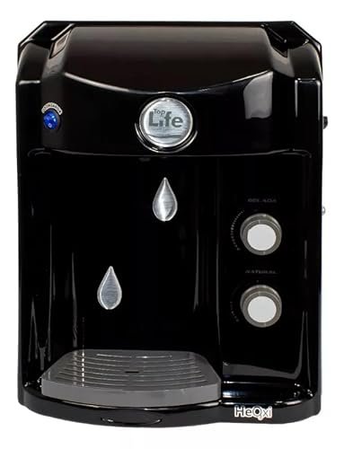 Purificador Super Água Alcalina Ionizada c/Super Ozônio Gelada Ph 9,5 He Oxi - Top Life (127, Preto)