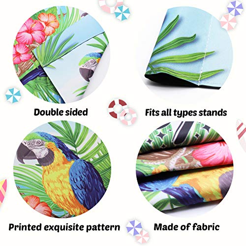Parrot Garden Flag Parrot Yard Sign Beach Party Decorations Garden Decor Lawn Outdoor Decorations Yard Flags Welcome Tropical Rest Outdoor Ornament Double Side Welcome Summer House Flag Summer Garden Banner #TOP6