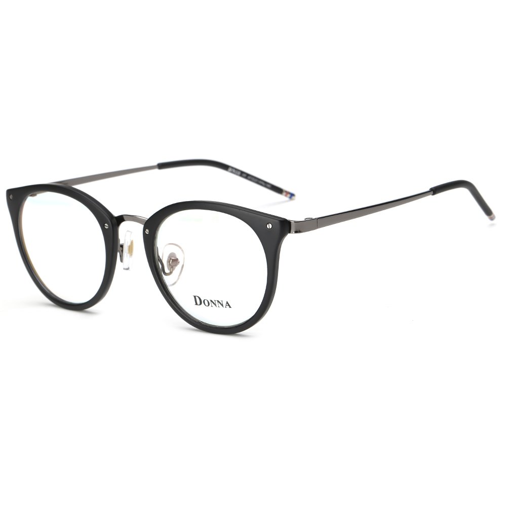 DONNA Stylish Clear Lens Frame Glasses Samll Circle Blue Light Blocking DN08