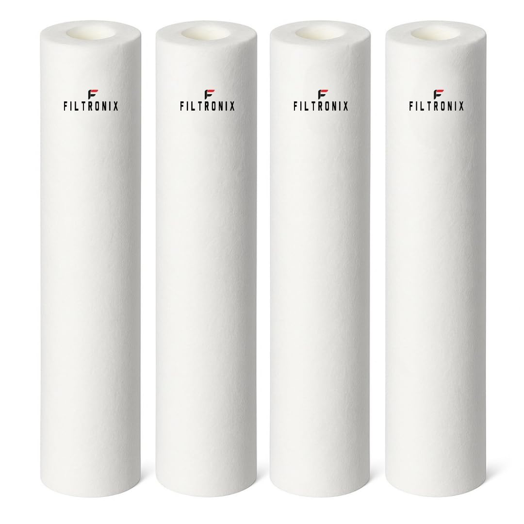 10 Inch High Density Polypropylene Spun Pre-Filter Cartridge | 5 Micron PP Spun Filter Compatible with 10 IN Pre-Filter Housing of All RO UV UF Water Purifiers | Long Life Replacement Filter-image-49