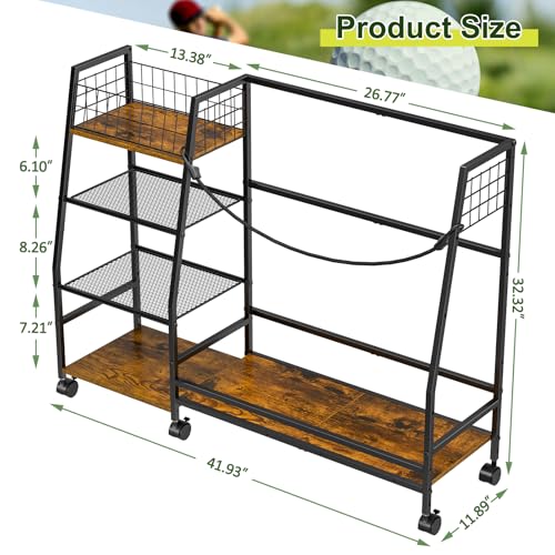 Golf Bag Rack for 2 Bags