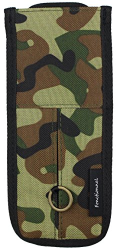 ファニーズ ペンケース ブックバンド付き スライドペン入れ 縦 カモフラージュ 11478