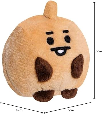 AURORA BT21 Official Merchandise, Baby SHOOKY Pong, Soft Toy, Brown