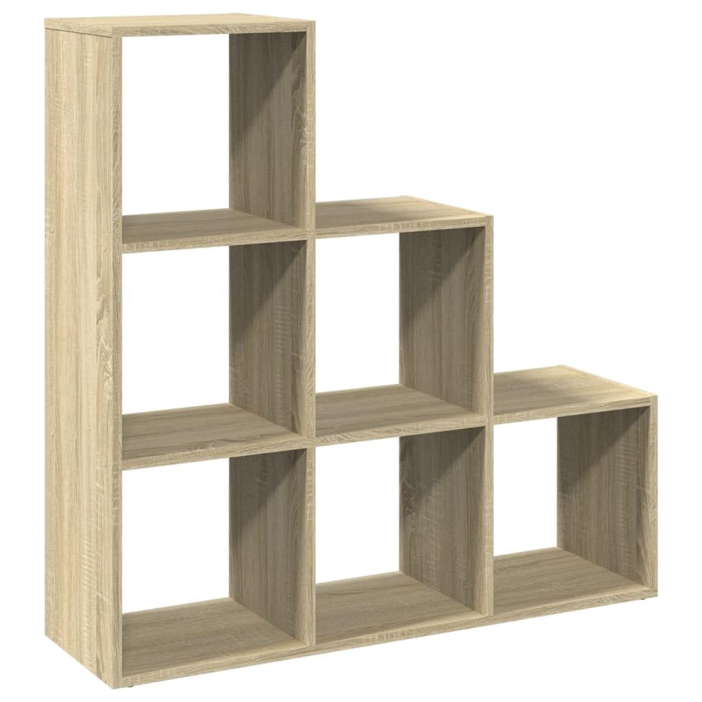 vidaXL Étagère séparatrice de pièce 3 Niveaux chêne Sonoma 99x29x99 cm