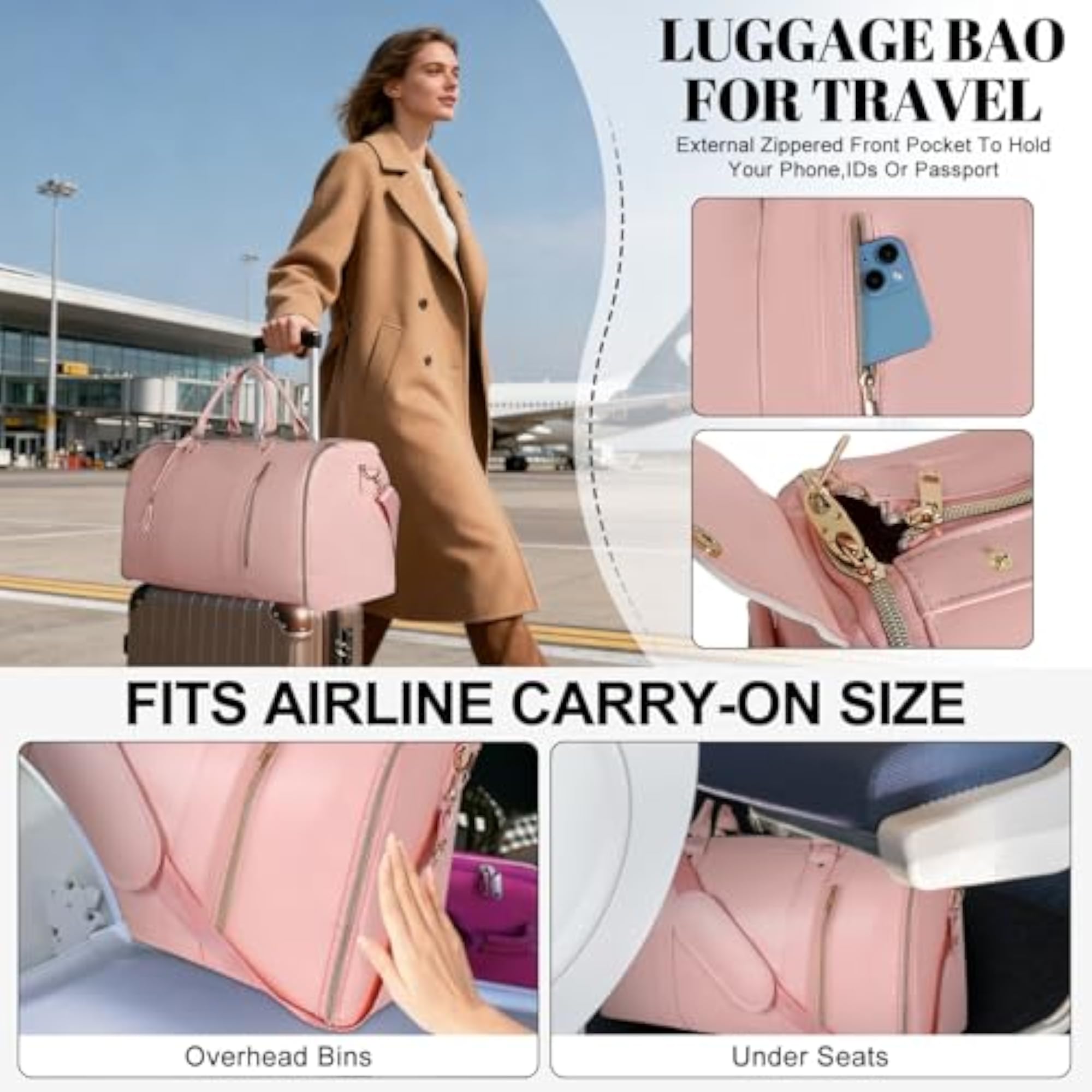 Convertible Carry-On Garment Bag with Shoe Pouch