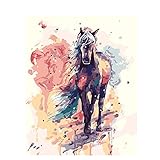 Ölgemälde nach Zahlen Tier auf Leinwand Acryl zum Zeichnen Erwachsene Bilder Malen nach Zahlen Färbung Dekoration Kunst A11 40x50cm