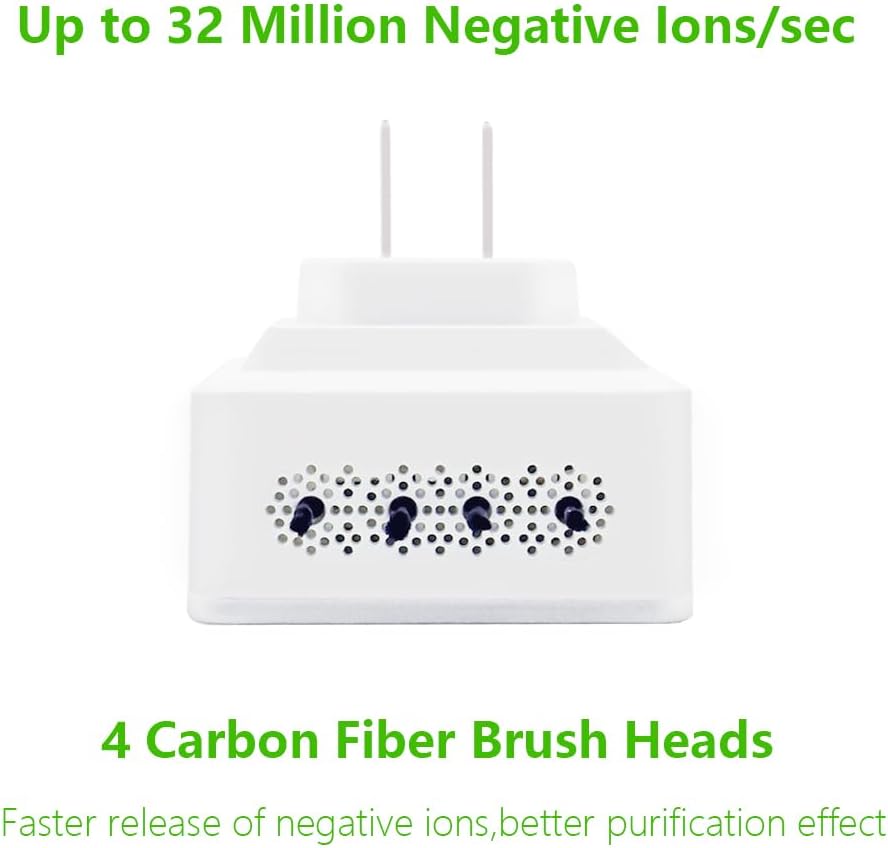 Ionizer Air Purifier, Air Ionizer Plug In Ion Generator with Highest Output - Up to 32 Million Anions/Sec, Plug In Odrx & Ion Air Purifier for Purify: Odors, Pets Smell, Etc (5-Pack)