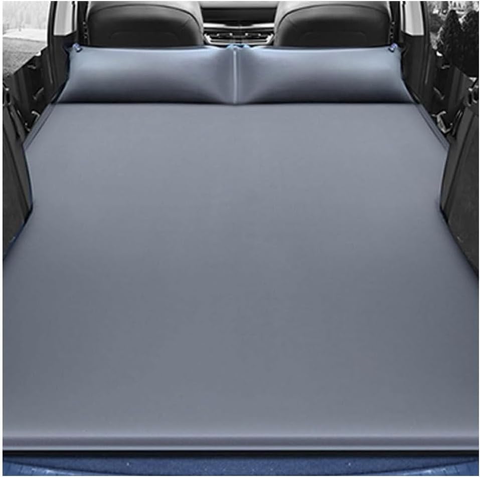 IONZS Car Double Airbed for Land Rover Defender Discovery 3 4 5 Range Rove Evoque Freelander,Blow Up Bed Inflatable Camping Mattress,Sleeping Mat Self Inflating Built In Pillow,A/Grey