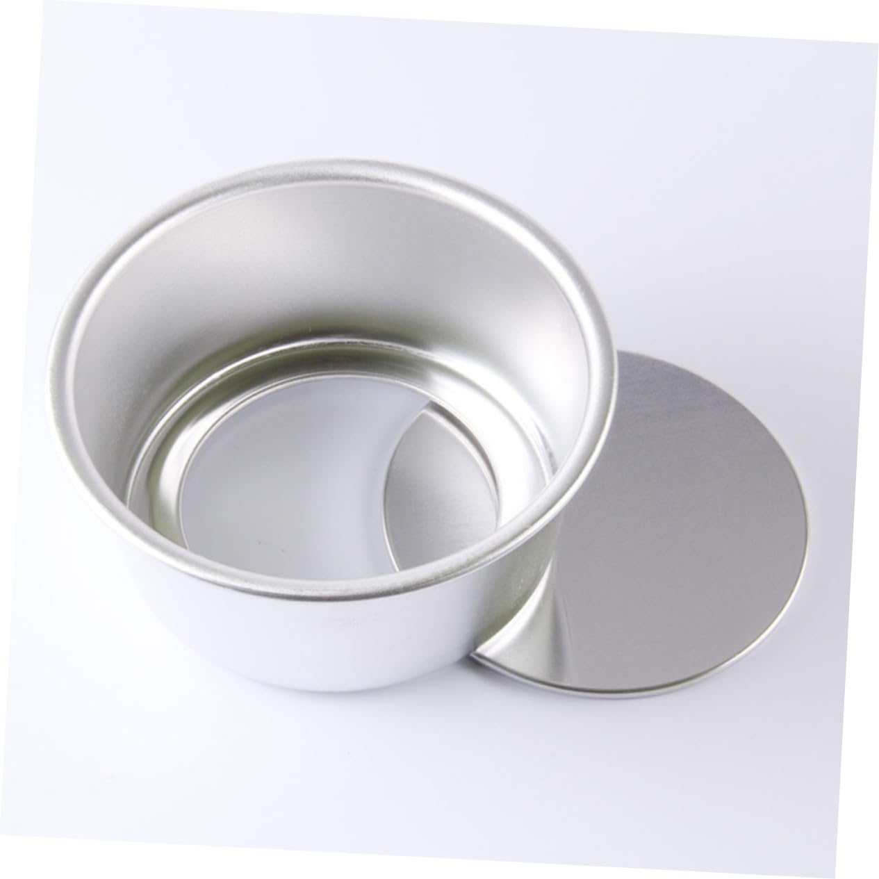 BESTYASH 4 piezas Molde Redondo para Pasteles Molde de Aleación de Antiadherente con Base Desmontable Bandeja para Bizcochos y Postres Fácil Desmoldar y Hornear