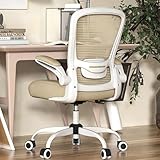 Mimoglad Home Office Chair - Ergonomic High Back Desk Chair with Adjustable Lumbar Support and Thickened Seat Cushion - Breathable Mesh Computer Chair