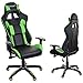 Produktbild GIOSEDIO GSA047 Schwarz/Grün Ergonomisch Gaming PC Stuhl, Chefsessel mit Verstellbarer Rückenlehne und Armlehnen. Racing Bürostuhl Komfortabler Bürostuhl in sportlicher Racer Optik. (Schwarz/Grün)