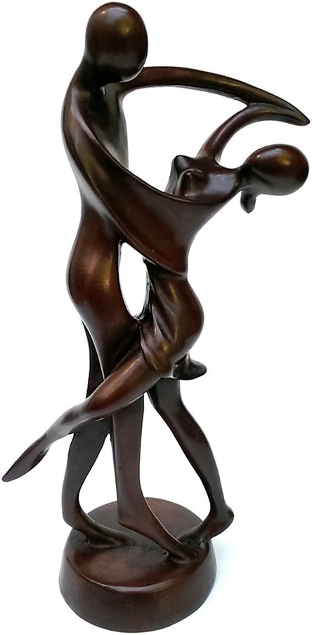 Couple Dancer Resin Dancing Sculpture Statue Modern Abstract Dance Figurine #3