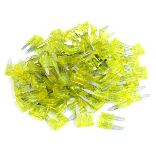 Fusible jaune 20A resolvez les pannes de circuit voiture bateau 100 pcs mini wedge