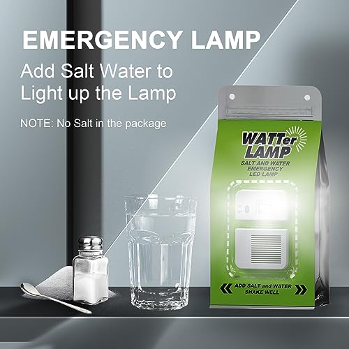 Image of Water Lamp Light Bag Without Battery - Salt Water Emergency LED Lantern for Outdoor Activities, Night Fishing, Camping