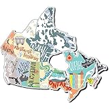 RV Sticker Map of Canada for Motorhome and Travel Trailers | Provinces Territories States Visited Stickers | Vinyl Decals for Road Trips | RV Accessories Camper Accessories | Map of Canada RV Sticker Map Travel Sticker Set | Travel Map RV
