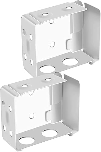 2 soportes para persianas, soporte de montaje en caja para persianas pequeñas de 2.5 pulgadas, soporte de montaje para persianas de perfil bajo,