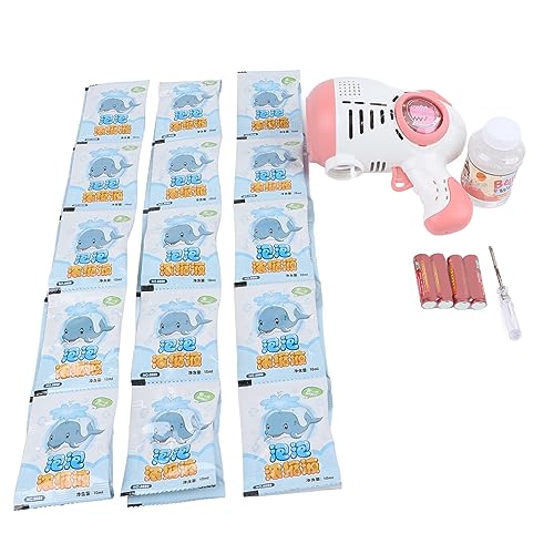 Máquina de Bolhas Portátil, Efeito de Iluminação, Operação Fácil, Soprador de Bolhas Automático Está