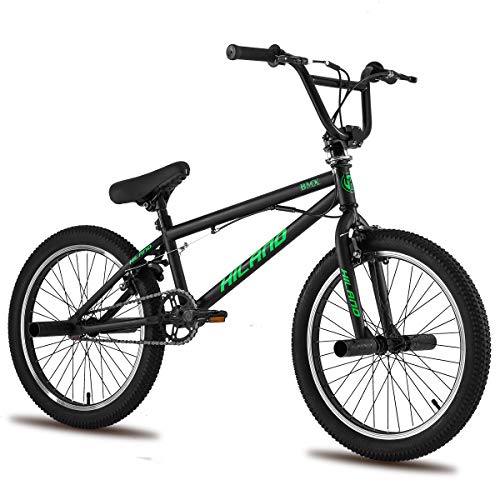 Hiland 20 Inch Kids BMX Bike for Boys Teenager Freestyle Bicycle Black