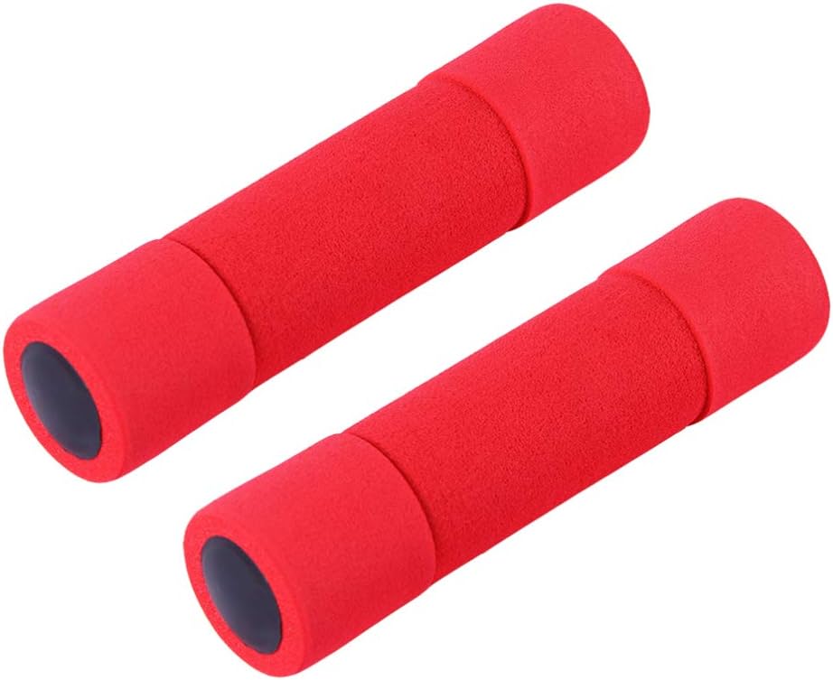 2pcs Small Foam Dumbbells for Women Comfortable Hand Weights for Home and Gym Exercise for Arm Workouts Yoga and Cardio Training