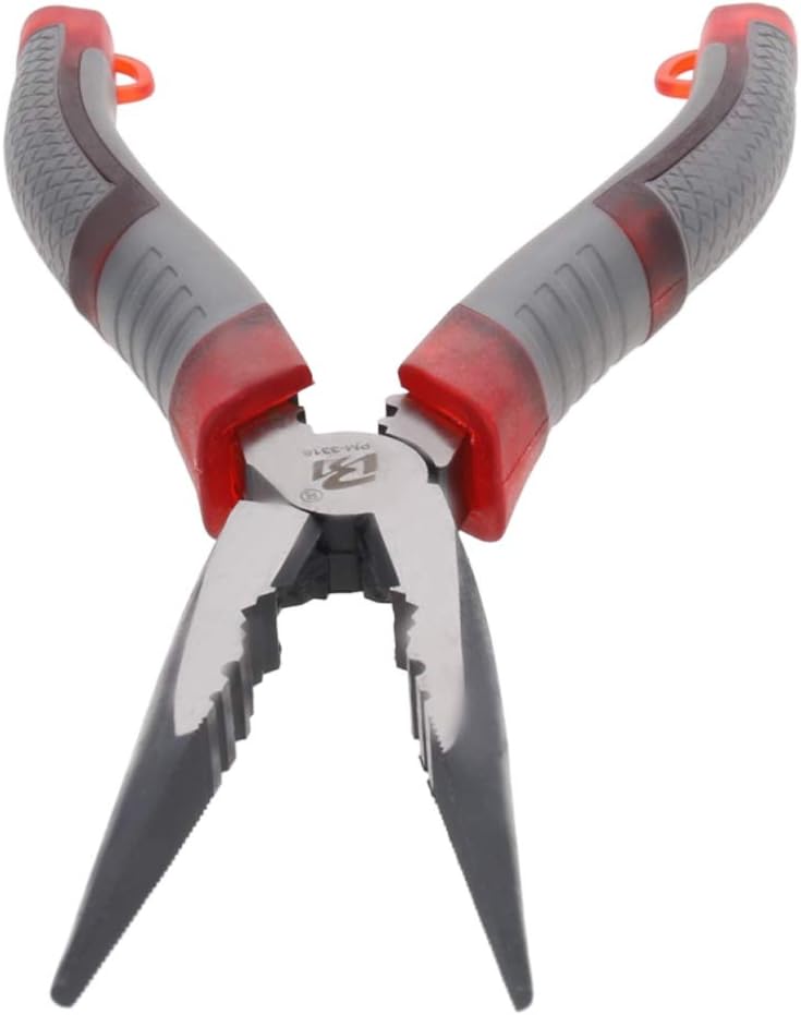 Utoolmart PM-3318 Needle Nose Pliers 8 Inch Side Cutter for Crimping Cutting Wires 2Pcs