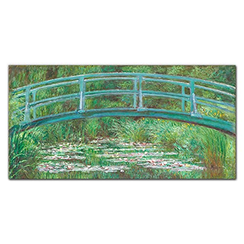Tableau en verre acrylique Monet 100x50cm pour remplacer un mur vide