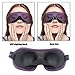 REEBENT 3D Eye mask for Sleeping,Machine Washable, Sleep Mask for Women, Blinder Blindfold Airplane (Black+Purple)