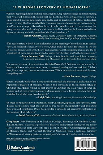 Baker Academic 9780801098055 The Monkhood Of All Believers: The Monastic Foundation Of Christian Spirituality thumb #1