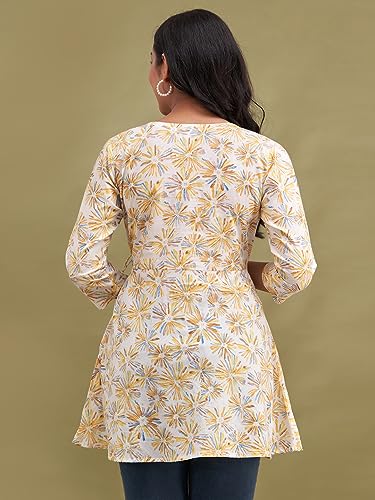 Image of feranoid Women Cotton Angrakha Kurti
