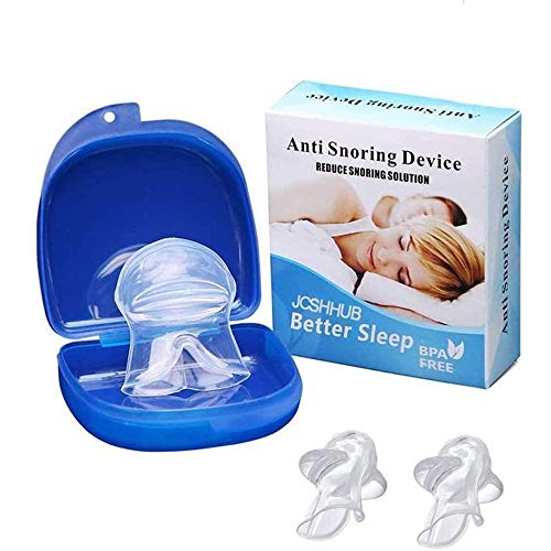 JKSM 2pcs Anti Ronquido Soluciones, retenedor de la Lengua Suave, Silicona Transparente Apnea del sueño Ayuda para Dormir Ayuda a Mejorar el sueño
