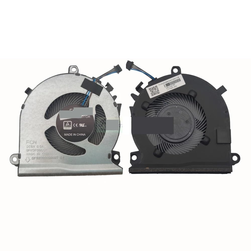 Wentylator chłodzący procesor do notebooka HP Pavilion gier 15-EC 15T-EC 15Z-EC 16-A 16T-A TPN-Q284 Q229 L72702-001 L77560-001 OFM3F0000H(2PCS CPU Fan)