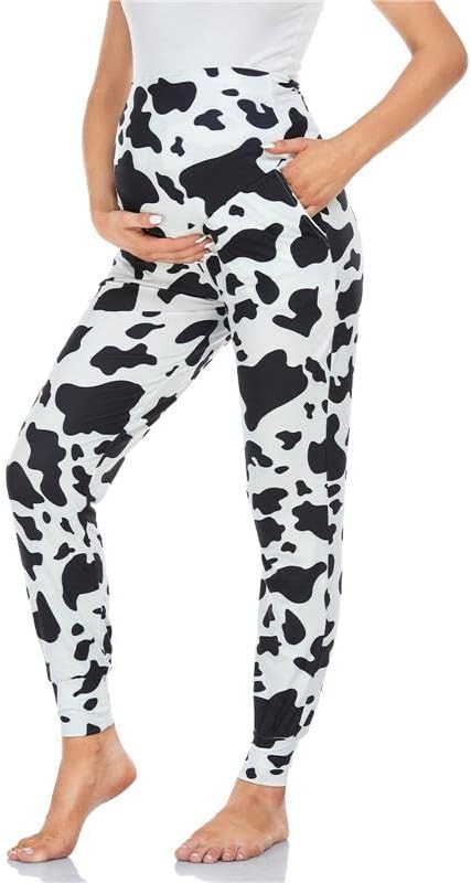 Miniatura 3 de Pantalones casuales de maternidad para mujer, elásticos, cómodos