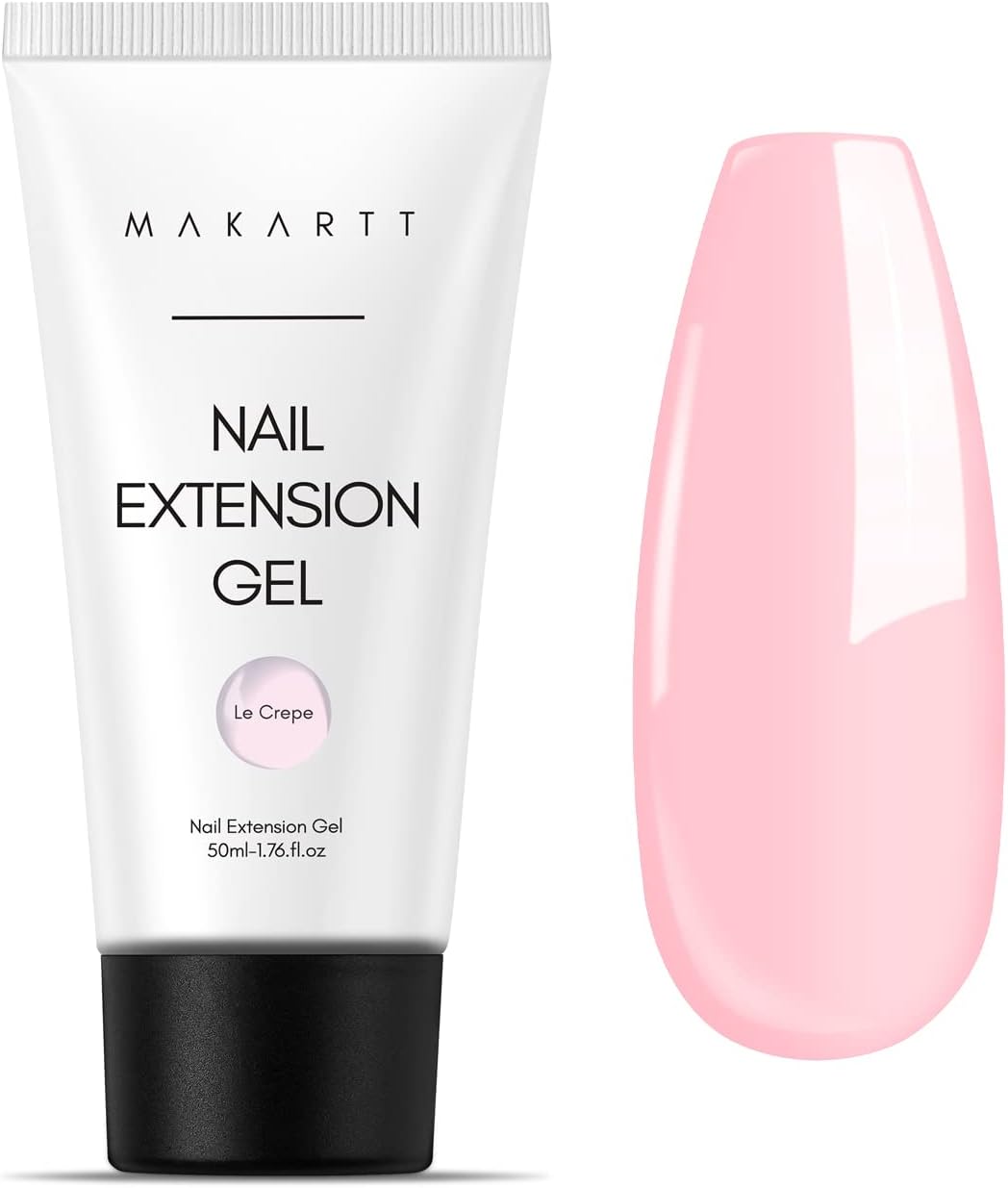 Poly Nail Extension Gel Light Pink Builder - Hard Gel for Beauty Gift Sets, Summer Trendy Art Design, Salon Easy DIY at Home 50ML P-21