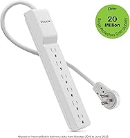 Vista 2 de Belkin Protector de sobrecarga con cable de alimentación 6 salidas Blanco