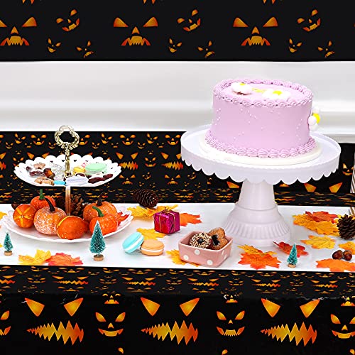 SAVITA 3 Stuks Halloween Party Tafelkleed Plastic Party Tafelkleed Rechthoek Ghost Grimas Tafelhoezen voor Halloween… - Image 6