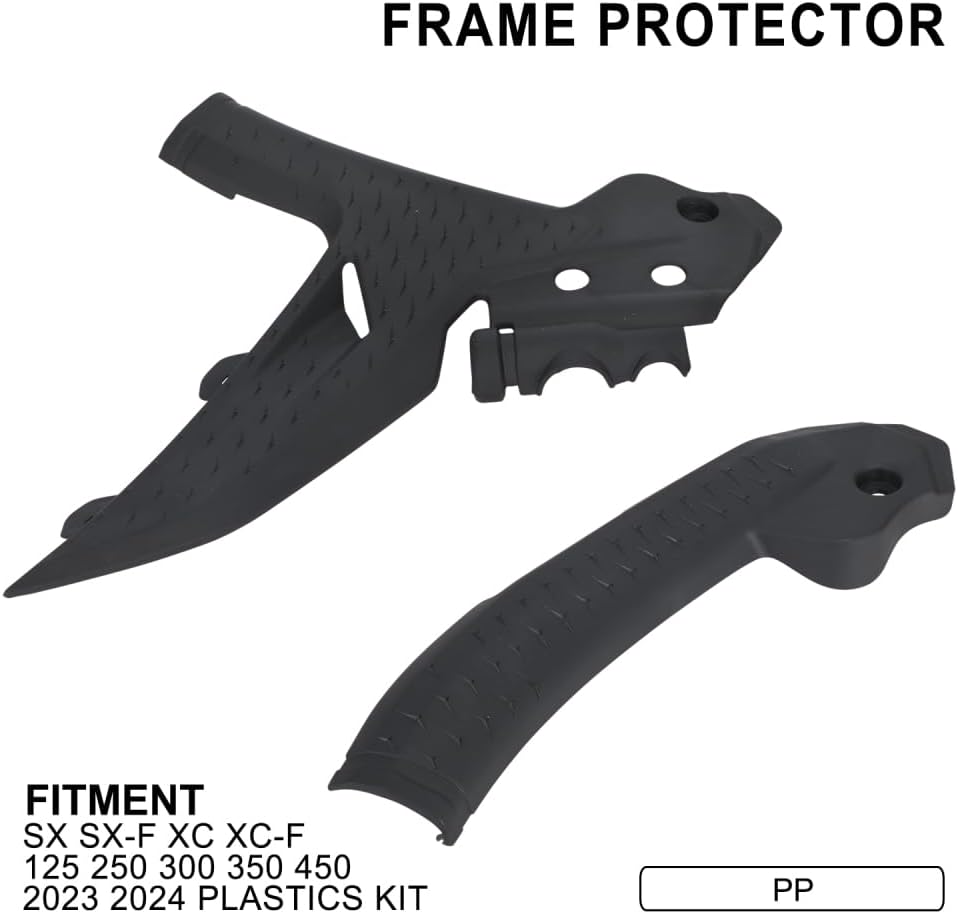 Dirt Bike Frame Grip Motorcycle Frame Guards Protector for 125-450 SX SXF XC XCF 125 250 300 350 450 2023 2024 Black