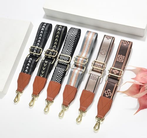 Image of LEMEDE Purse Strap Replacement Crossbody 1.5 inch Wide Shoulder Strap Adjustable Straps Handbag Strap Replacement Belts