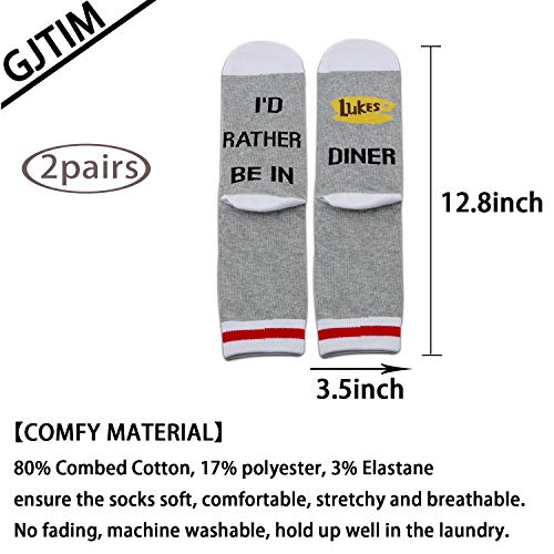 GJTIM 2PAIRS TV Show Inspired Gift For TV Show Lover Gift Novelty Socks2