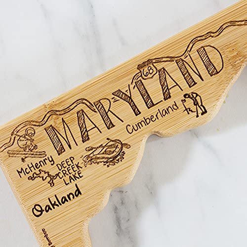 Tabla de cortar con forma de Maryland de bambú Totally Bamboo miniatura 5