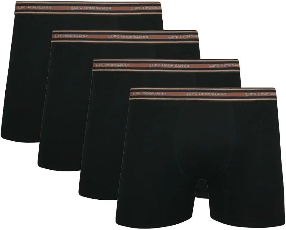 Kit Com 4 Cuecas Boxer De Algodão Da Lupo