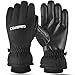 Yobenki Ski Gloves, Winter Waterproof Snow Gloves Non-Slip Breathable Cold Weather Gloves for Mens, Womens, Ladies and Kids Skiing,Snowboarding.