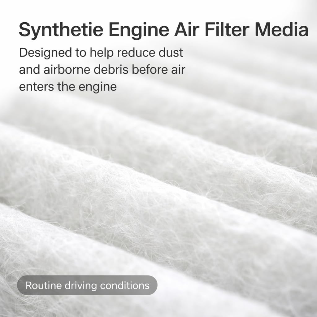 Engine and Cabin Air Filter Kit for Hyundai & for Kia Select Models, Synthetic Engine Air Filter + Cabin Air Filter, Direct Replacement, Routine Maintenance Set BI-TRUST XDT00106