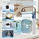 Anluomania Mobile Klimaanlage, Mini Luftkühler mit 600ml Wassetank, Ventilator USB 4 in 1, Mobile Klimagerät 3 Geschwindigkeiten, 3 Nebelmodi, Mini Klimaanlage mit 7 Farben Licht, 1-3H Timer