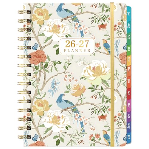 Agenda 2026-2027 semainier mensuel grand format calendrier scolaire 26-27