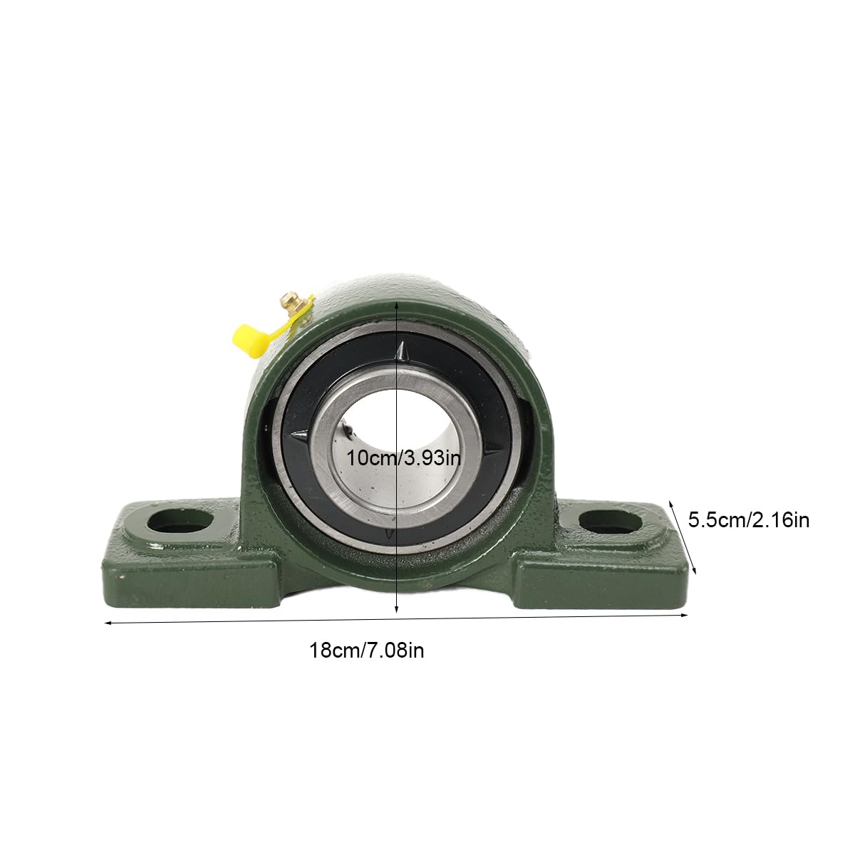 Juego de 4 rodamientos UCP 208, unidad de rodamiento vertical, tipo P, rodamiento lineal, diámetro del eje (ID) 38,1 mm para máquinas de carga M