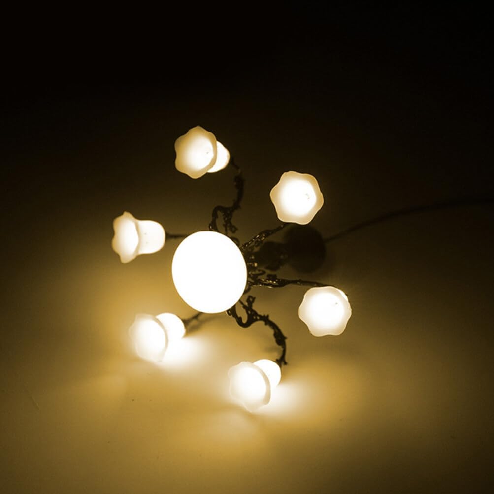 DOITOOL Miniature Chandelier Ceiling Light 1 12 Scale Tiny House Pendant Lamp Dollhouse Lighting Fixture Mini Lamp Decor for Doll Accessories