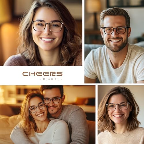 CHEERS DEVICES Blue Light Blocking Reading Glasses for Women Men - 5 Pack (|0x) Computer Glasses